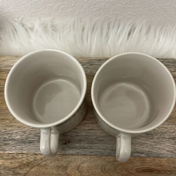 Snowman Mugs Set of 2 - Stoneware - Picture 6 of 7